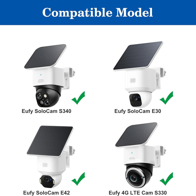 2 Pack Gutter Mount Bracket for Eufy Security SoloCam S340/E30/E42 and 4G