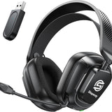 2.4GHz Wireless Gaming Headset, Lunar Black
