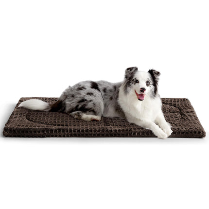 Cama lavable para perro mediano, tapete para jaula, 36x23 in. Almohadilla para perrera