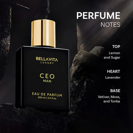 Luxury CEO Man Eau de Parfum para hombre, 3.4 fl oz (100 ml)
