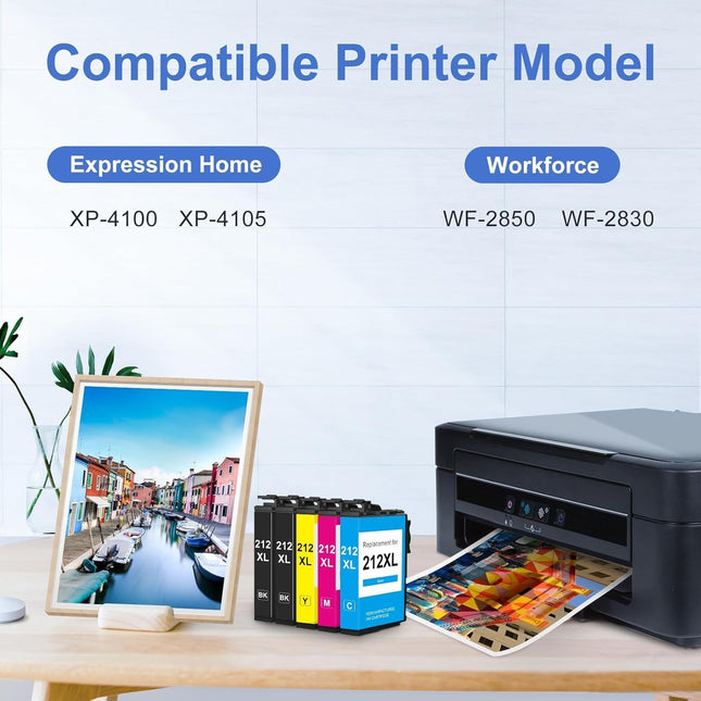 Remanufactured Ink Cartridge Replacement for Epson 212 Ink Cartridges 212XL