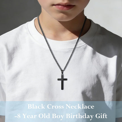 Sereney Cross Necklace, First Communion Gifts 8th 9th 13th Birthday Gifts for Toddler Kids Teen Boys Girls, Baptism Gift Mustard Seed Jewelry as Rcia Christian Religious Necklace for Son Daughter