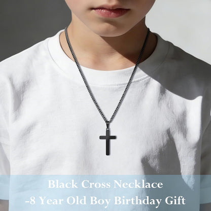 Cross Necklace, First Communion Gifts 8th 9th 13th Birthday Gifts for Toddler Kids Teen Boys Girls - photo 3