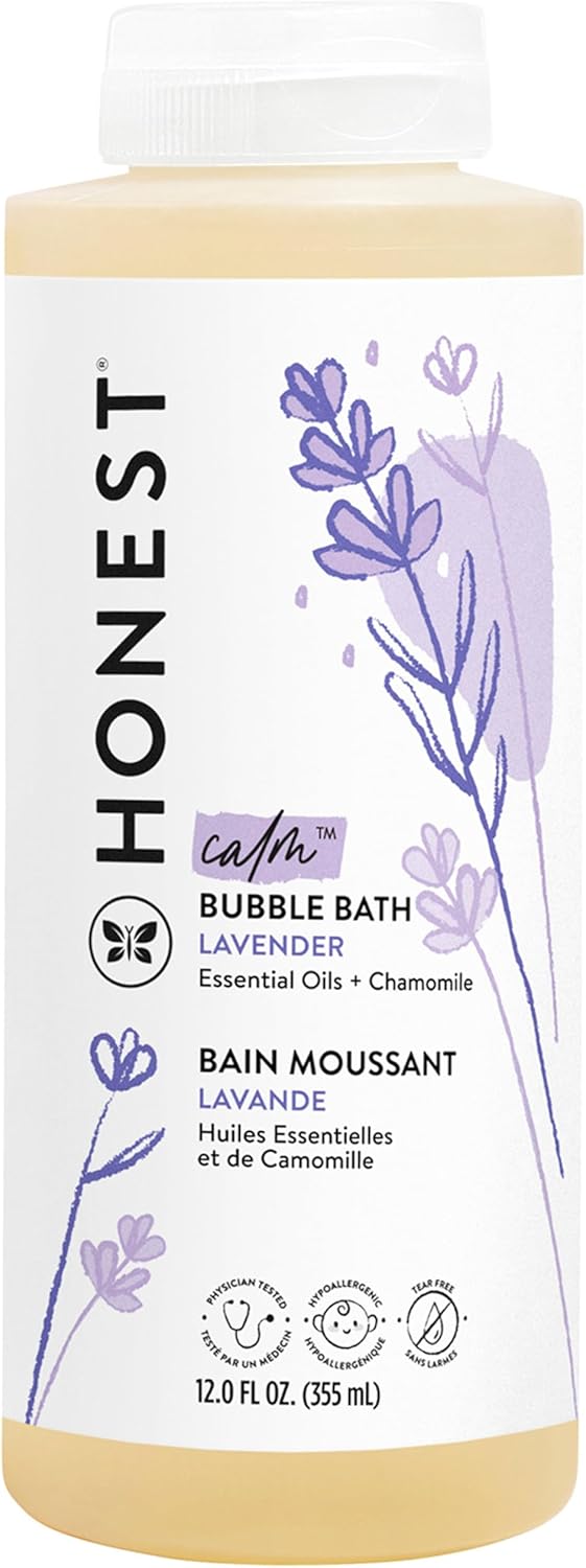 Foaming Bubble Bath & Baby Wash, Tear-Free, Hypoallergenic, Natural Formula, Lavender Calm Scent, 12 fl oz