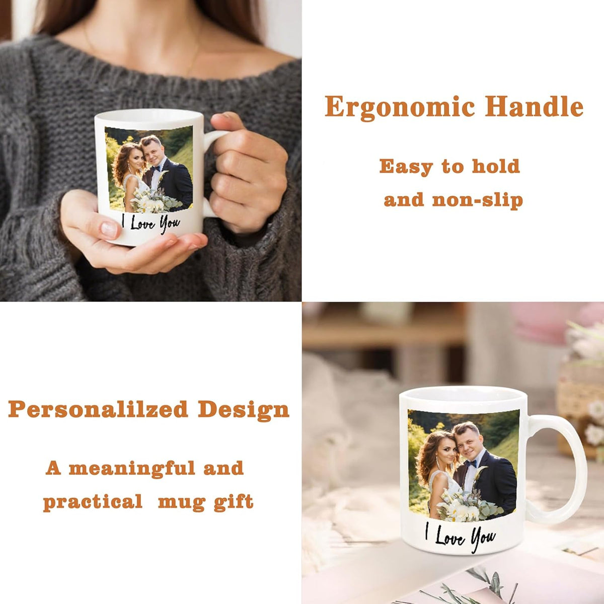 Custom Coffee Mug for Men Women, Personalized 11oz Ceramic Mug - photo 5