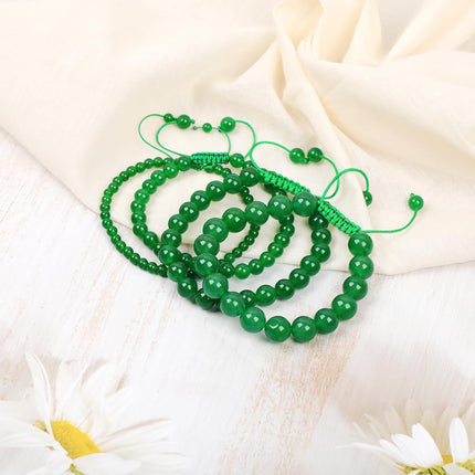 AD Beads Handcrafted Beaded Macrame Bracelet Stylish Customizable Jewelry for Men and Women Protection Healing Gemstone for Balance Wellness Positive