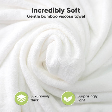 Hooded Baby Towel for Newborn, Baby Bath Towels (Frog, 35x35)