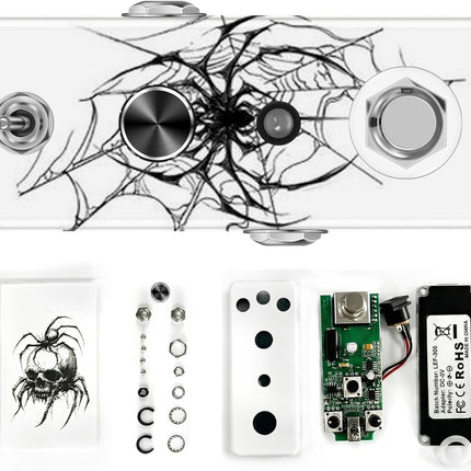 DIY Analog Fuzz Pedal Kit – Create Your Own Germanium Fuzz Effect, Custom Paint/Sticker Ready, Self-Assembly (Screws & Knob), True Bypass