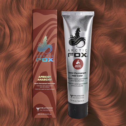 Arctic Fox Semi-Permanent Hair Dye Apricot Anarchy - Vegan, Cruelty-Free, Ammonia-Free - 5.6 fl oz