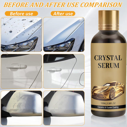 2Pcs PTZ Crystal Serum, Advanced Graphene Ceramic Coating for Cars, Ceramic Car Coating Kit, Long-Lasting Shine & Easy Maintenance
