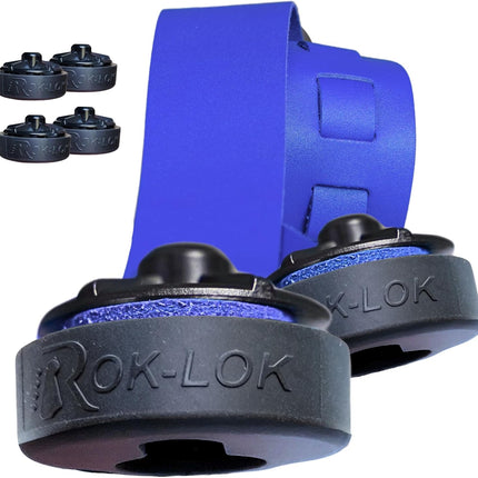Rok-Lok PRO Guitar Strap Lock 2 PACK- Universal Strap Lock Sets with Anti-Scratch Coating for Electric, Acoustic & Bass Guitars- Guitar Locks with Rubberized Protection- No Mods, No Tools Needed