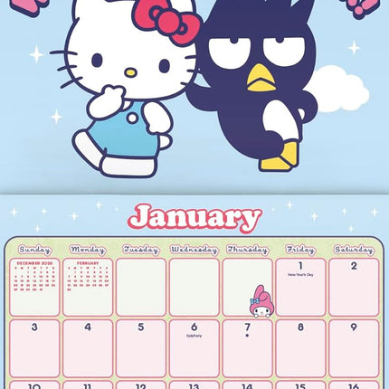 2027 Sanrio - Hello Kitty and Friends Wall Calendar