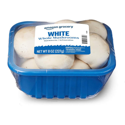Amazon Grocery, Whole White Mushrooms, 8 Oz