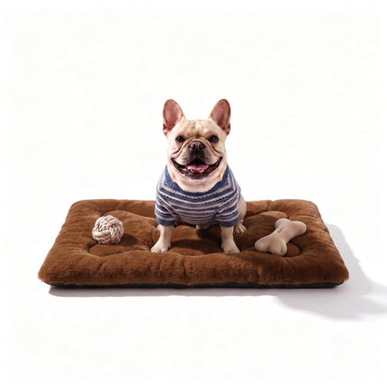 Cama para perro de 36" para jaula metálica, tapete lavable para dormir para mascotas medianas/grandes