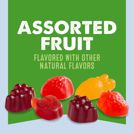 Mott's Assorted Fruit Snacks Family Pack, Gluten Free Gummies, Made with Fruit & Veggie Juice, Good Source of Vitamin C, Gelatin Free, 40 Count Individual Pouches, 32 oz