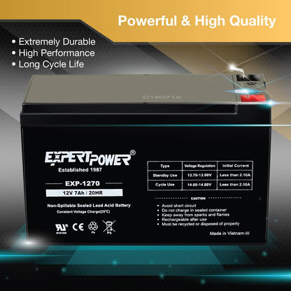 12V 7Ah - SLA Rechargeable 12V Battery for Ride-On Toys, Alarm System, UPS, EPS, Feeder, Exit Sign - photo 4