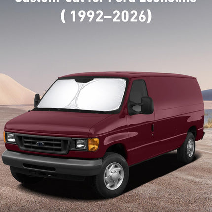 Windshield Sunshade Compatible for Ford Econoline ESeries 1992-2026