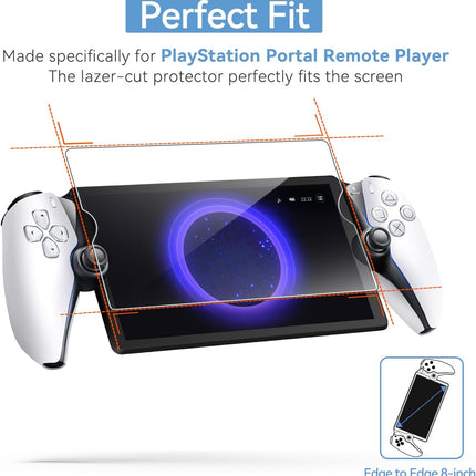 ivoler 2-Pack Screen Protector Tempered Glass for PlayStation Portal Remote Player 8 inch 2023, Transparent HD Clear Anti-Scratch Screen Protector for PlayStation PS Portal Remote Player 8.0''