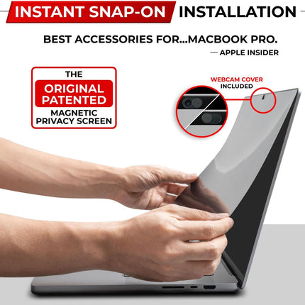 SightPro Magnetic Privacy Screen for MacBook Pro 13 Inch (2016, 2017, 2018, 2019, 2020, 2021, 2022, M1, M2) Patented Removable Laptop Privacy Filter Shield and Protector