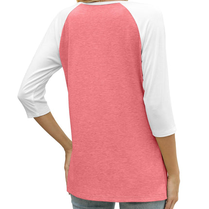 Womens Tops 3/4 Length Sleeve Blouses Dressy Casual Summer Outfits