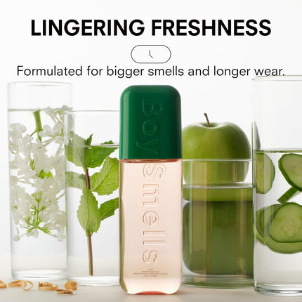 Boy Smells Cuc Hair and Body Mist – Spa Smells Collection – Cucumber, Mint and Musk – Fresh Green Fragrance Mist