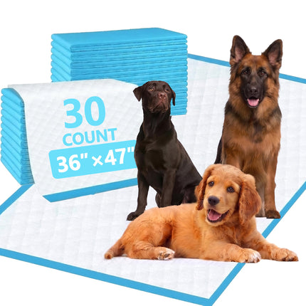 XXXXL Puppy Pee Pads for Dogs 36"x47" 40 Count, Extra Large Dog Pee Pads, Leak-Proof & Super Absorbent Dog Pee Pads, Thicken Disposable Potty Pads Puppy Training Pads for Cats Rabbits