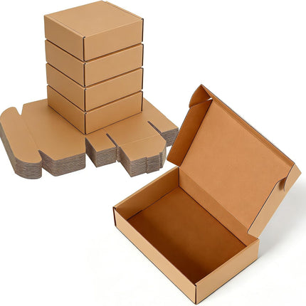 8x6x2 inches Small Brown Shipping Boxes 25 Pack，Corrugated Cardboard Gift Boxes，Mailing Boxes for Small Business Packing and Storage