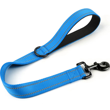 Short Dog Leash for Close Control & Training, 18", Black