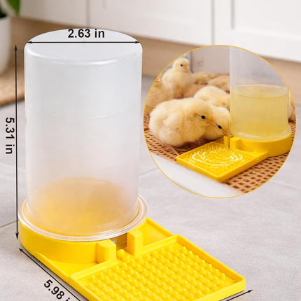 Ultra Leak-Proof Quail Chick Water Feeder – Premium Large Capacity, Non-Toxic & Durable, Ideal Button Quails Waterer, No-Spill Quail Coop & Poultry Supplies for Easy Hydration