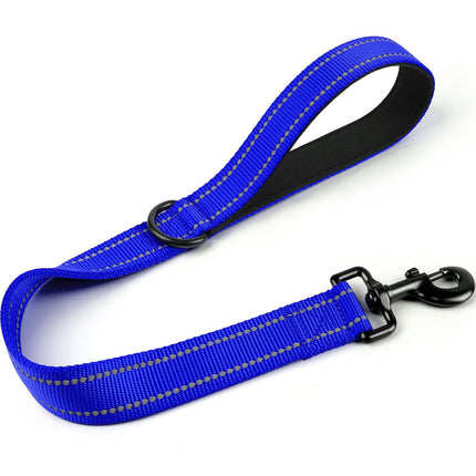 Short Dog Leash for Close Control & Training, 18", Black