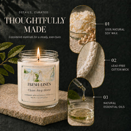 6 Pack Scented Candles Gift Set, 42oz Soy Candles, Jar Candles for Home