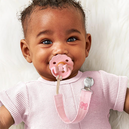 Itzy Ritzy Fabric Pacifier Straps - 2-Pack in Bows & Floral
