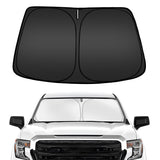 Windshield Sun Shade for Chevy Silverado/GMC Sierra 1500 2500 3500 2019-2025 2026, Custom Fit Foldable Front Window Sunshade Sun Visor Protector, Block UV Rays Keep Your Car Cooler