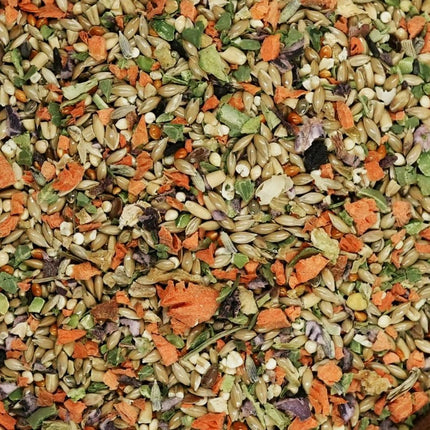 Freeze-Dried Chop & Seeds for Parakeet | Low Fat Food with Beta-Carotenoids, Calcium & Iodine | All Natural for Budgies & Small Parrots | Feather & Bone Health (2 lbs)