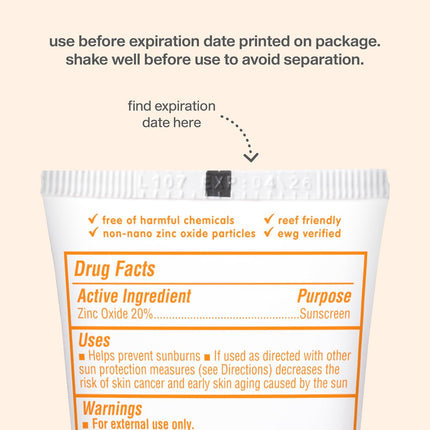 SPF 50+ Baby Sunscreen, 6 Oz. – Safe, Natural Mineral Sun Cream for Babies - Water Resistant – Broad Spectrum UVA/UVB Sun Protection – Vegan Sunscreen for Kids