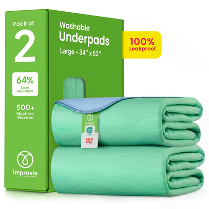 Washable Underpads, Heavy Absorbency Reusable Incontinence Pads