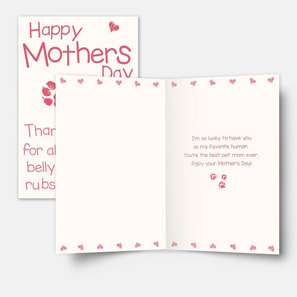 Funny Mother’s Day Card Gift for Pet Mom from Dog, Lovely Dog Mom Mothers Day Card Gift for Women Who Love Dogs