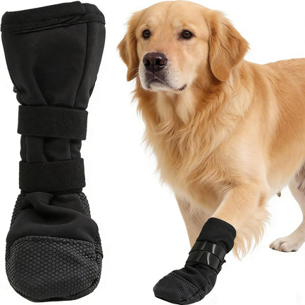 Dog Recovery Boot for Injured Paws - Breathable Dog Shoes with Non-Slip Sole & Self-Adhesive Strap, Dog Bootie to Protect Wounds from Licking, Dirt, and Infection - for Small to Medium Dogs