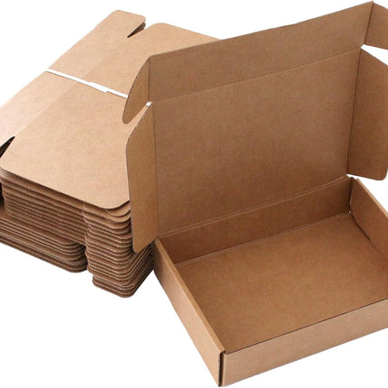 9x6x2 inch Shipping Boxes 20-Pack, Brown Corrugated Cardboard Boxes for Shipping, Mailing & Packaging Gifts, Books, DIY Crafts, Ecommerce & Small Business