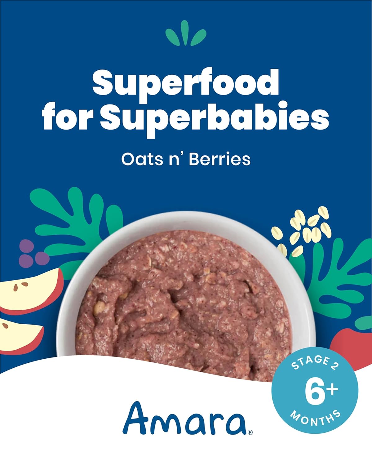 Organic Stage 2 Oats & Berries Baby Cereal Pouches - photo 3