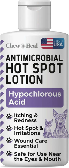 Hypochlorous Acid Lotion for Dogs – 2oz Dog Wound Spray for Cuts, Burns, Sores, Abrasions, and More – Non Toxic and