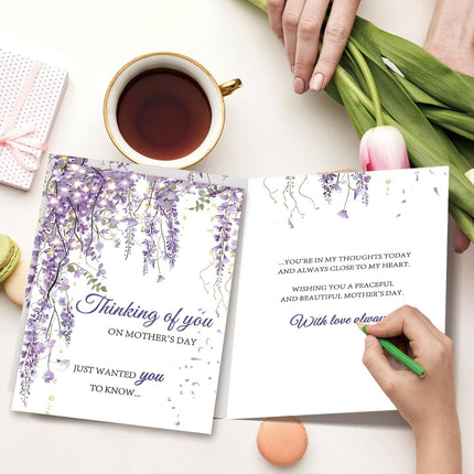 ICOOLYI Mothers Day Card – Beautiful Floral Happy Mothers Day Gifts for Mom