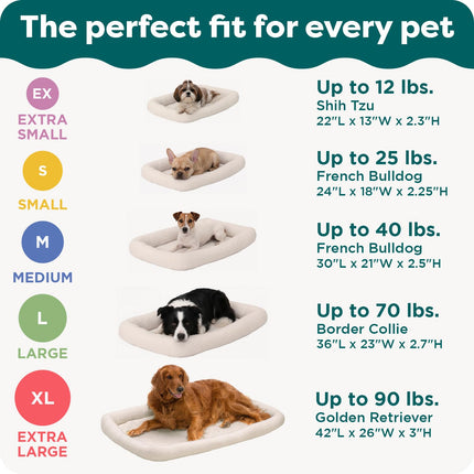 Cama para perros pequeños y gatos de interior, lavable, tamaño para jaulas - almohadilla de jaula con refuerzo de vellón Sherpa - gris, pequeña