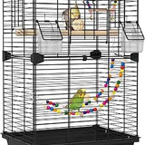 24.8 Inch Black Bird Cage for Small to Medium Birds