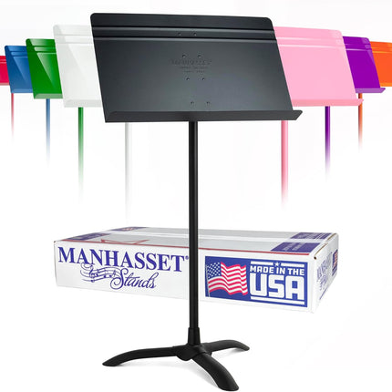 Manhasset Music Stand for Sheet Music - 48 Symphony Model - Long Lasting, Durable Manhasset Stand - Adjustable Height - 26" to 48" - Made in the USA