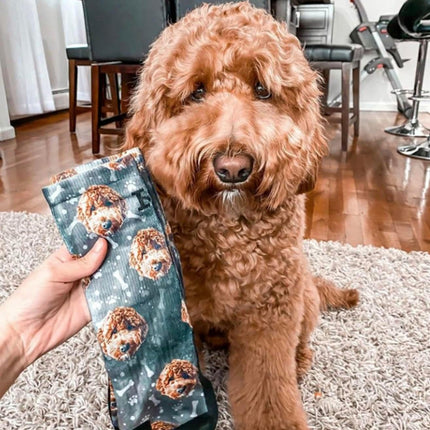 Custom Face Socks – Personalized Dog, Cat & Human Photo Socks, Fun Gift for Pet Lovers & Friends