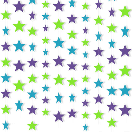 130 ft Star Garland Banner Decor, Gold