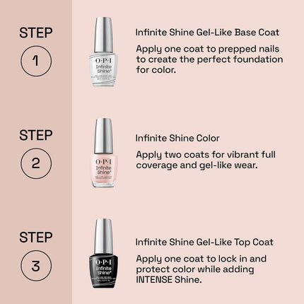 OPI Infinite Shine Nail Polish | Opaque Crème, Shimmer and Sheer Long Lasting Wear Shades | Gel-like Wear & Shine | Vegan, Long Lasting, Streak Free | Trip to the Brite Side | Summer 2026