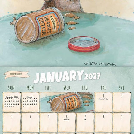 2027 Gary Patterson - Dogs Wall Calendar