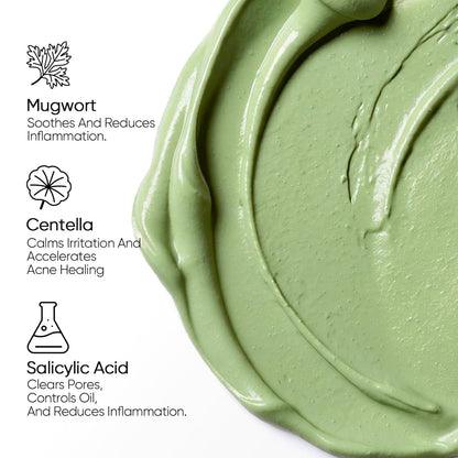 Mugwort Clay Stick Mask for Face, Redness Soothing & Breakout - photo 5